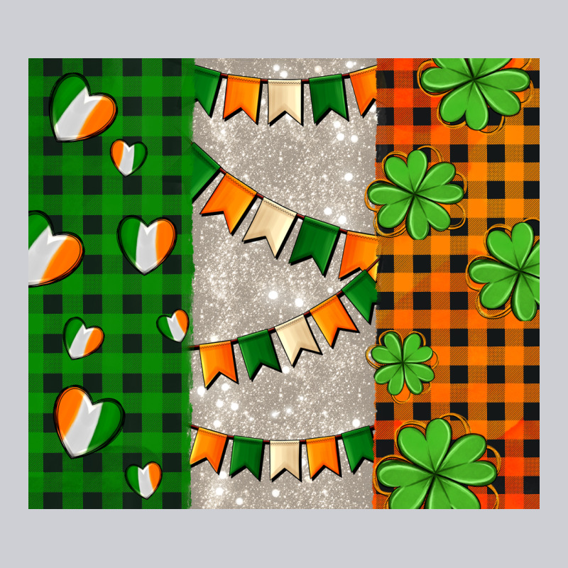 Irish Flag With Shamrocks And Heart Classic Tee by AdoDesignShop | Teevron
