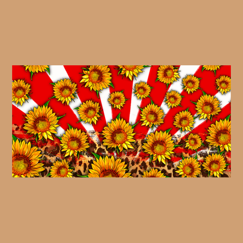 Usa Sunflowers Leopard License Plate Vintage Tee by HRA Design Shop | Teevron