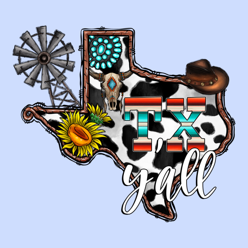 Tx Yall Western Urban Heavy Tee by CowhideDigitalArt | Teevron