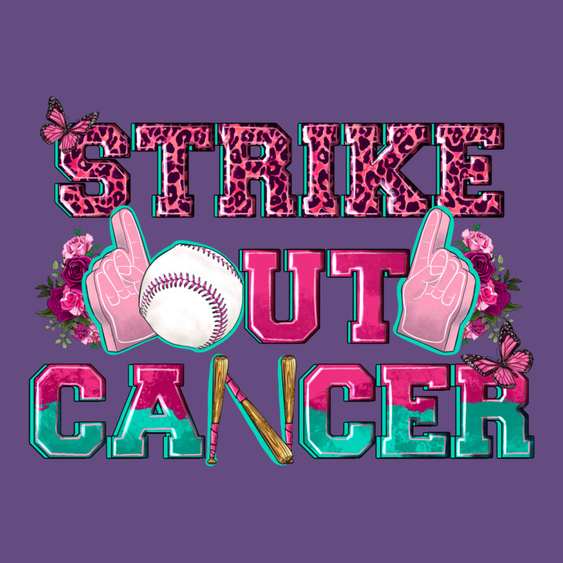 Strike Out Cancer Baseball Vintage Hoodie by texasbilliewilder | Teevron