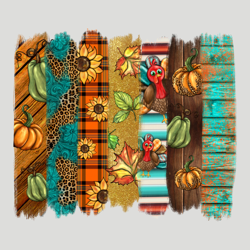 Thanksgiving Brushstroke Zipper Hoodie by BarkalooDesign | Teevron
