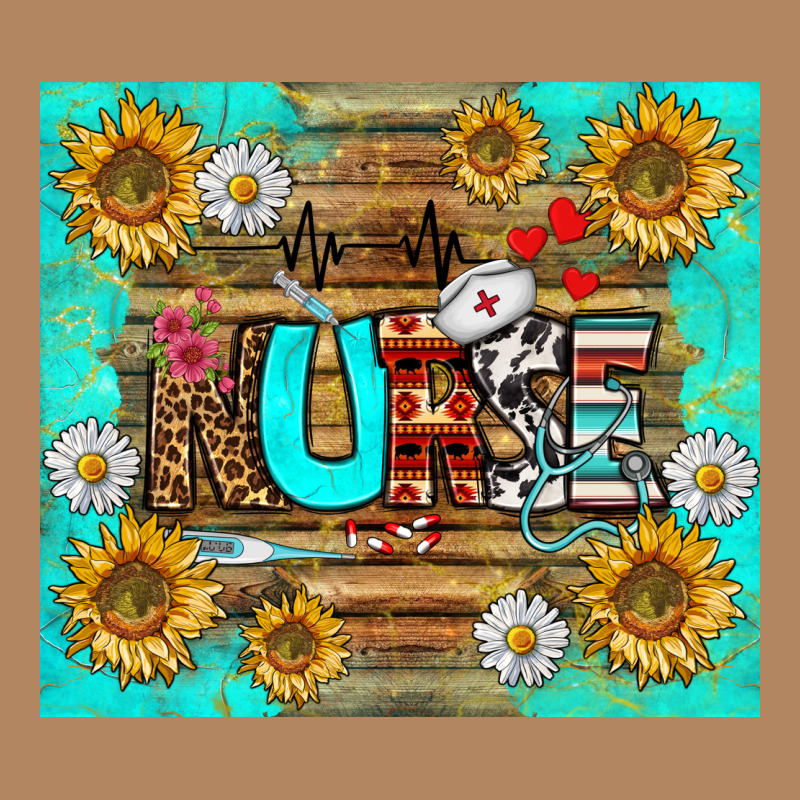 Sunflower And Daisy Nurse Tumbler Long Sleeve Tee by BundleAndBundleShop | Teevron