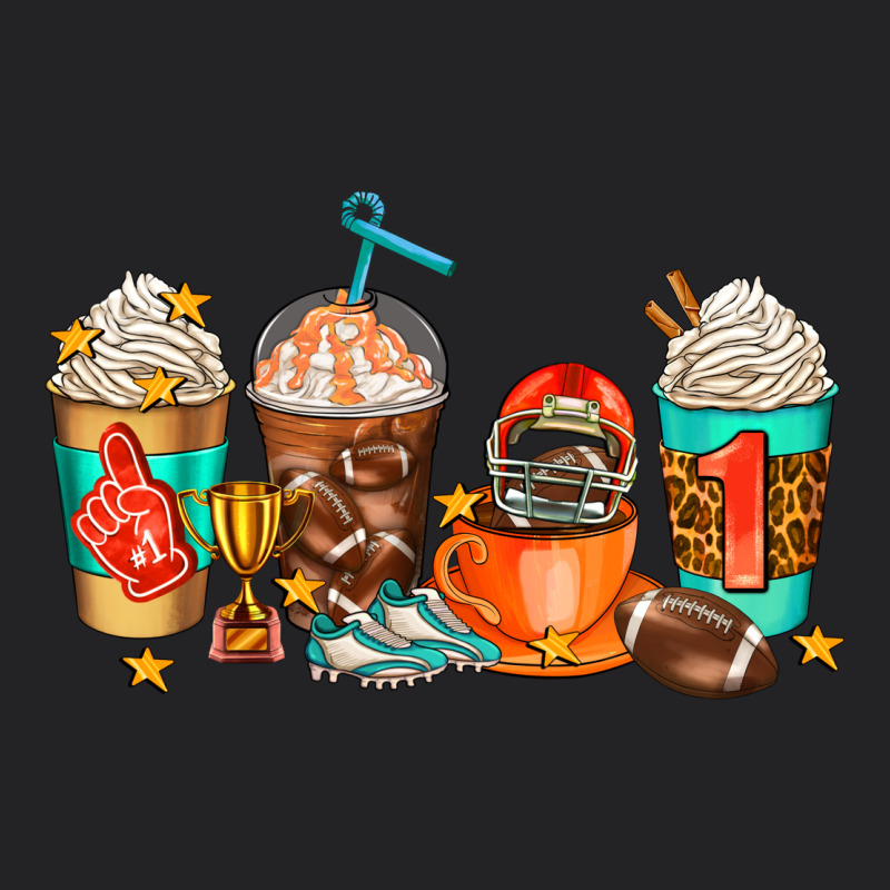 American Football Coffee Cups Vintage Tee by AdoDesignShop | Teevron