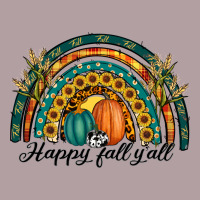 Happy Fall Y'all Rainbow Vintage Hoodie | Teevron
