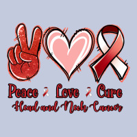 Peace Love Cure Head And Neck Cancer Long Sleeve Tee | Teevron