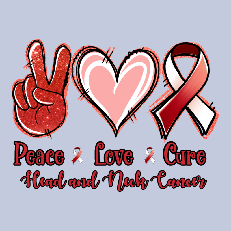 Peace Love Cure Head And Neck Cancer Long Sleeve Tee by Jasminsmagicworld | Teevron