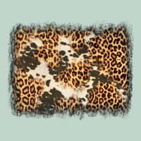 Distressed Leopard Cowhide Background Zipper Hoodie | Teevron