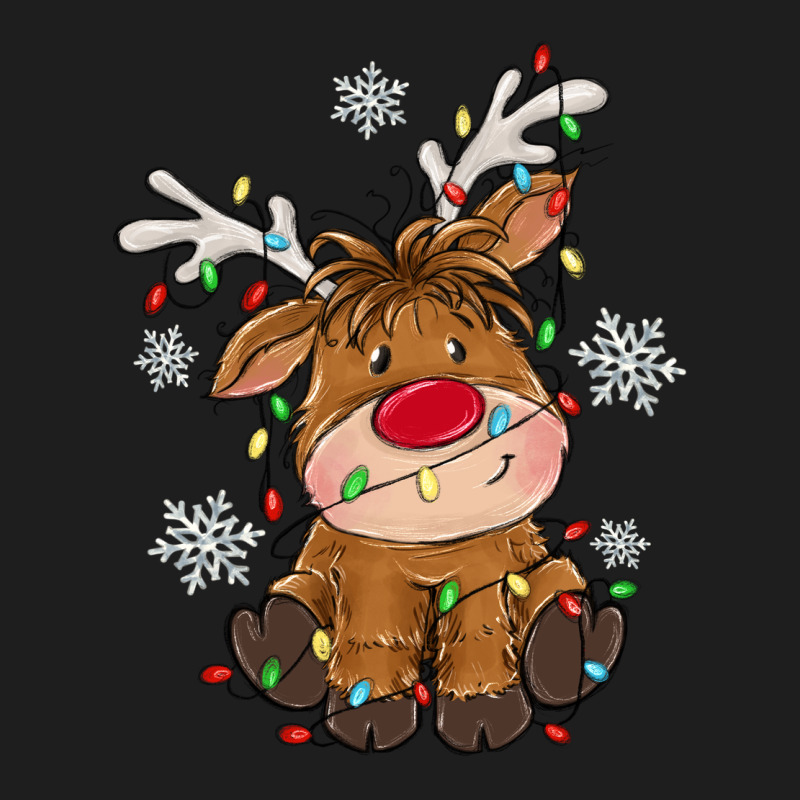 Christmas Reindeer Heavyweight Hoodie by MaliasSmallBusiness | Teevron
