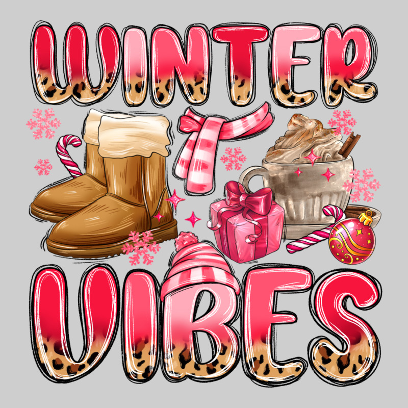 Pink Winter Vibes Premium Sweatshirt by MaliasSmallBusiness | Teevron