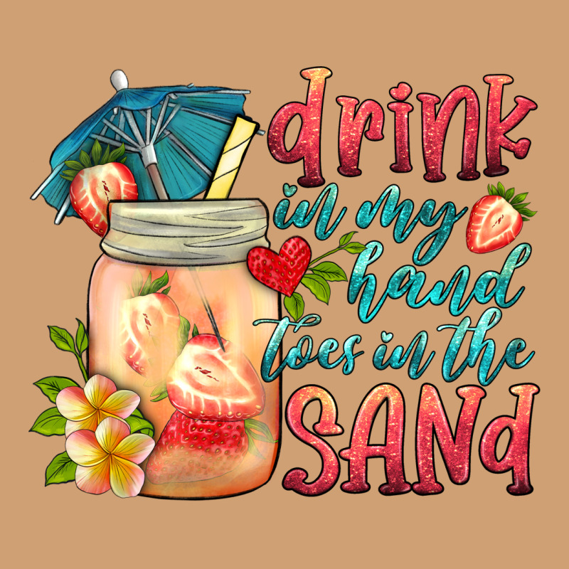 Drink In My Hand Toes In The Sand Vintage Tee by HRA Design Shop | Teevron