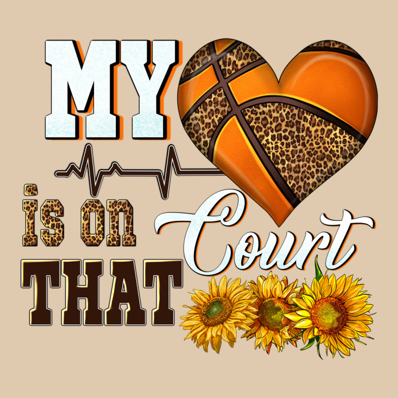 My Heart Is On That Court Heavyweight Sweatshirt by HRA Design Shop | Teevron
