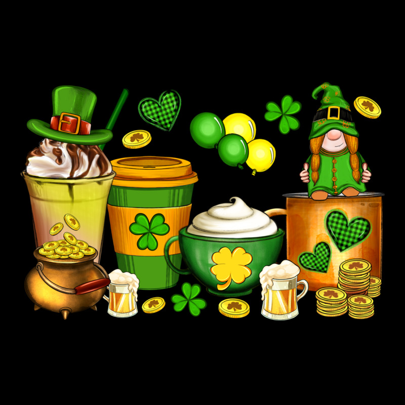 St Patrick's Day Coffee Cups With Gnome Heavy Core Tee by Artiststas | Teevron