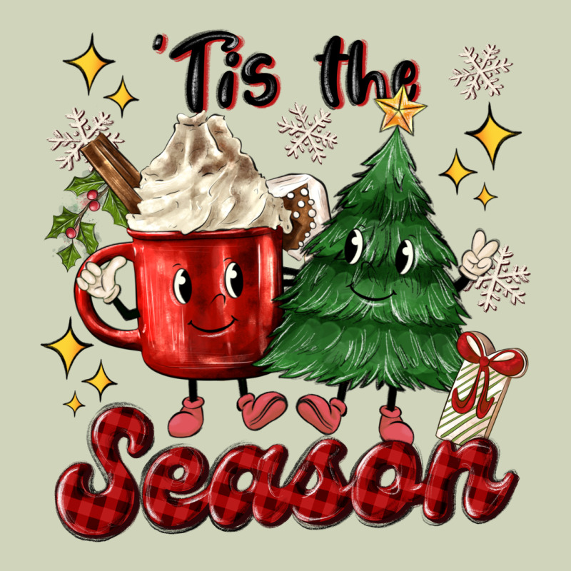 'tis The Season With Christmas Tree And Hot Cocoa Heavyweight Hoodie by MaliasSmallBusiness | Teevron