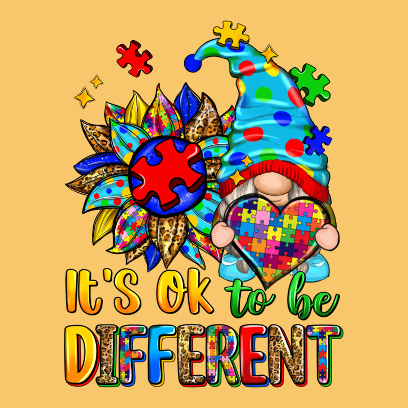 It's Ok To Be Different Autism Gnome Vintage Hoodie by Zillion Design Studio | Teevron