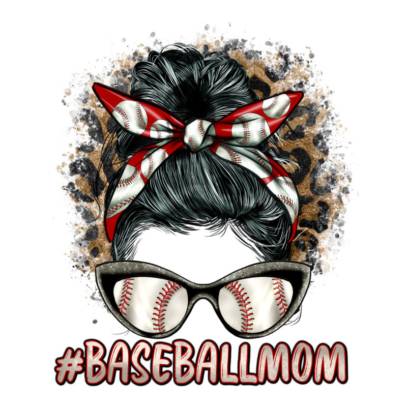 Baseballmom Messy Bun Premium Tee by BarkalooDesign | Teevron
