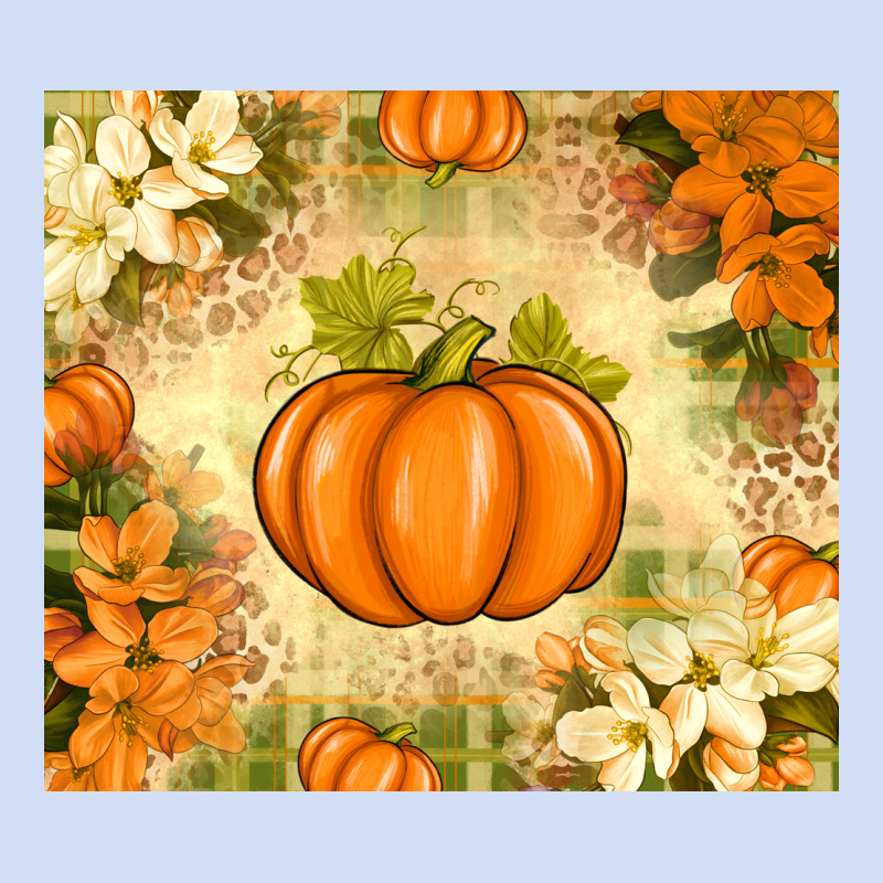 Fall Pumpkins With Flowers Urban Hoodie by texasbilliewilder | Teevron