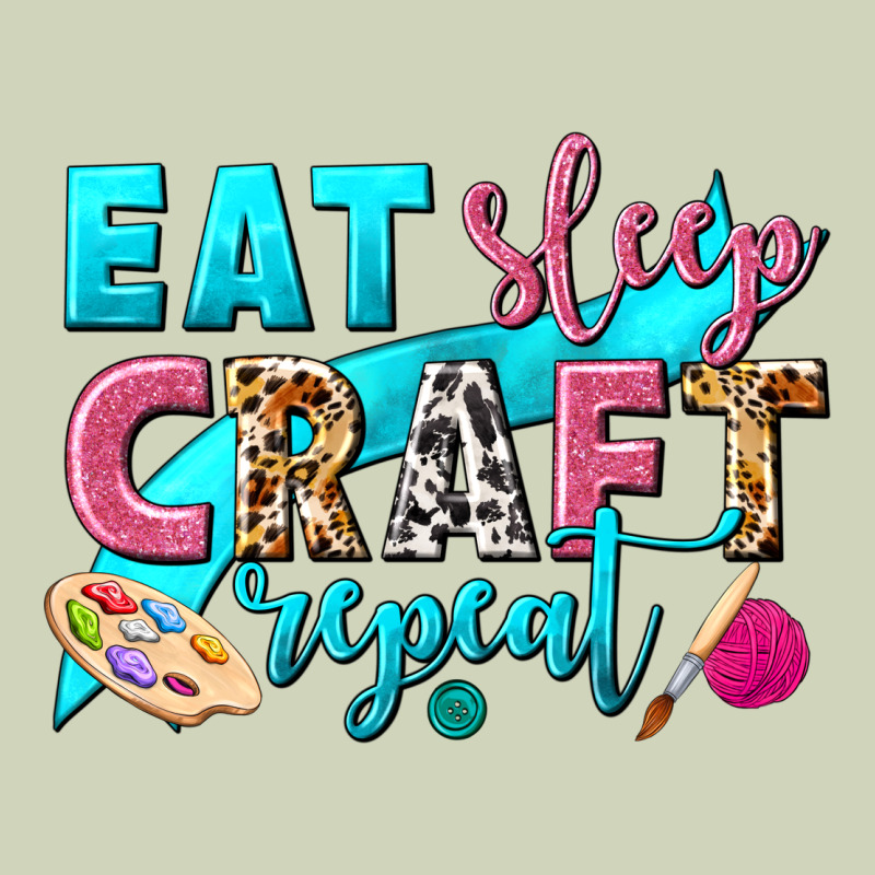 Eat Sleep Craft Repeat Heavyweight Hoodie by NancyCooperArtShop | Teevron