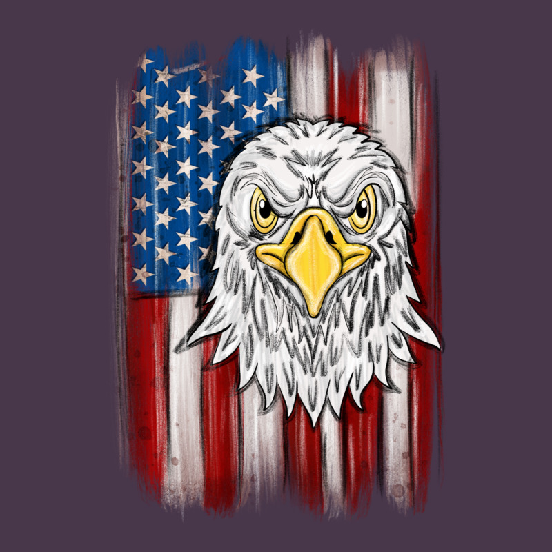American Flag Eagle Heavyweight Hoodie by MaliasSmallBusiness | Teevron