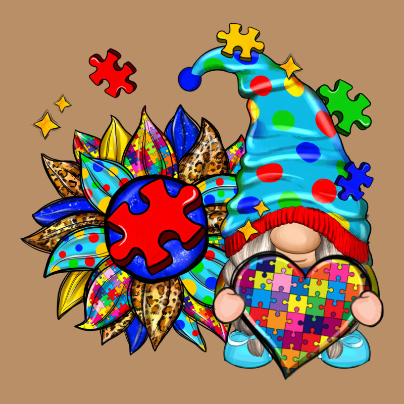 Autism Sunflower Gnome Vintage Hoodie by Zillion Design Studio | Teevron