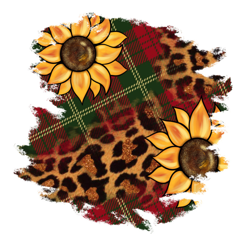 Christmas Leopard Sunflower Zipper Hoodie by BarkalooDesign | Teevron