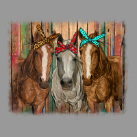 Horses With Bandanas Vintage Hoodie | Teevron