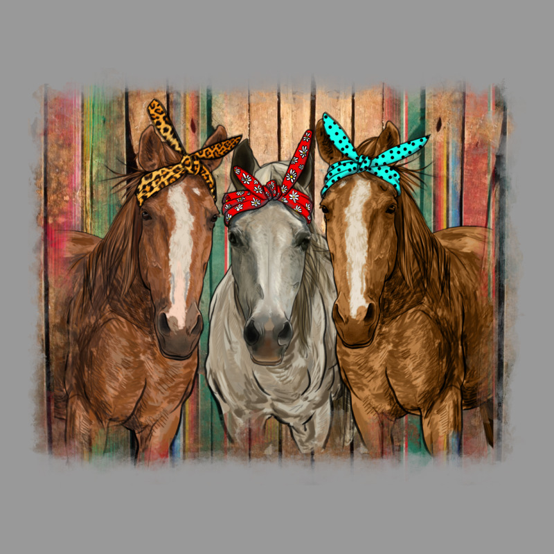 Horses With Bandanas Vintage Hoodie by RanaPortraitStore | Teevron