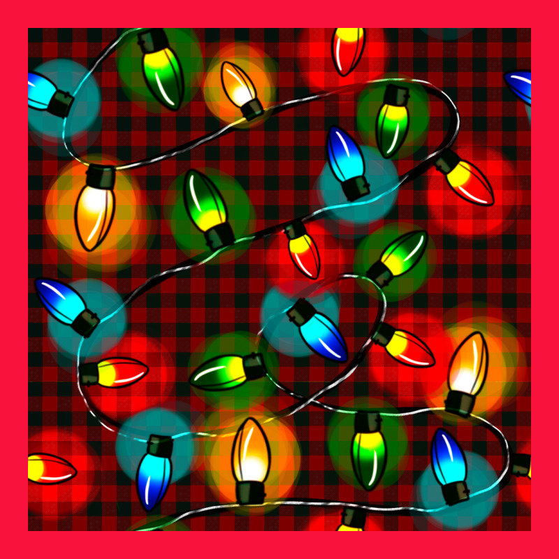 Christmas Lights Seamless Pattern Classic Tee by BundleAndBundleShop | Teevron