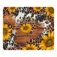 sunflowers cowhide leopard mousepad | Teevron