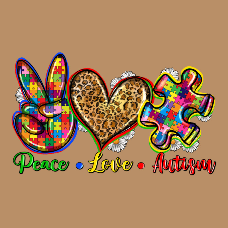Peace Love Autism Vintage Hoodie by Zillion Design Studio | Teevron