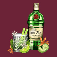 Gin Tonic Bottle And Cocktail Long Sleeve Tee | Teevron