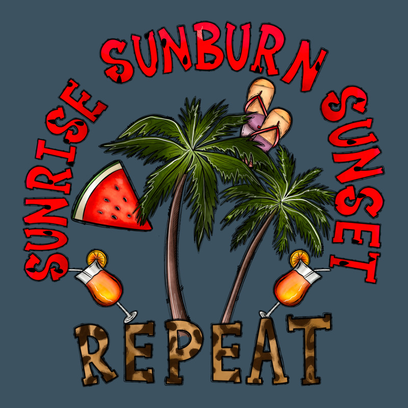 Sunrise Sunburn Sunnset Repeat Urban Heavy Tee by CowhideDigitalArt | Teevron