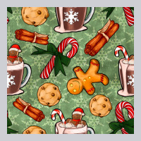 Christmas Hot Chocolate And Cookies Seamless Pattern Classic Tee | Teevron