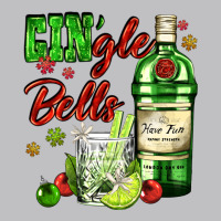 Gin`gle Bells With Bottle And Cocktail Long Sleeve Tee | Teevron