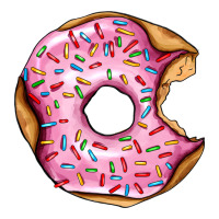pink strawberry donut | Teevron