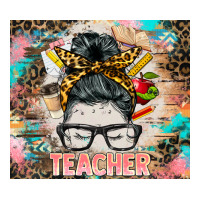 teacher messy bun tumbler | Teevron