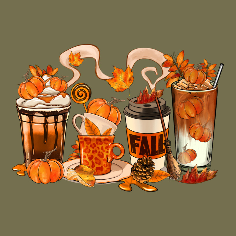 Fall Coffee Cups Vintage Hoodie by texasbilliewilder | Teevron