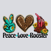 Peace Love Rooster Zipper Hoodie | Teevron