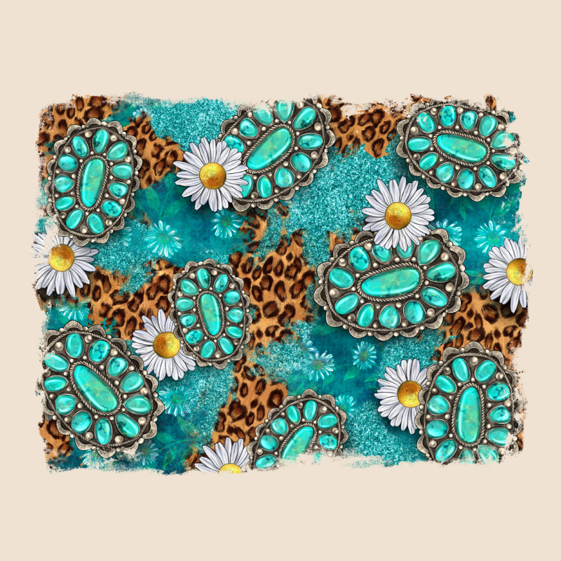 Leopard And Turquoise Gemstone Background Urban Hoodie by texasbilliewilder | Teevron