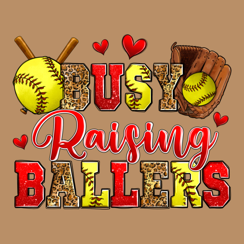 Busy Raising Ballers Softball Vintage Hoodie by Zillion Design Studio | Teevron