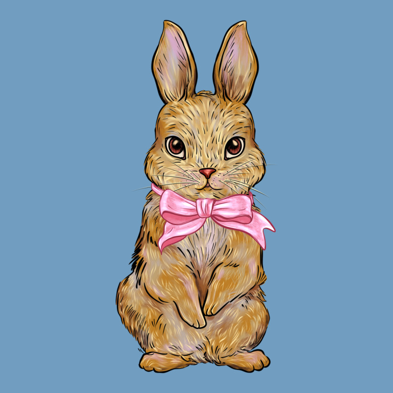 Easter Rabbit Pink Flowers Urban Heavy Tee by BarkalooDesign | Teevron