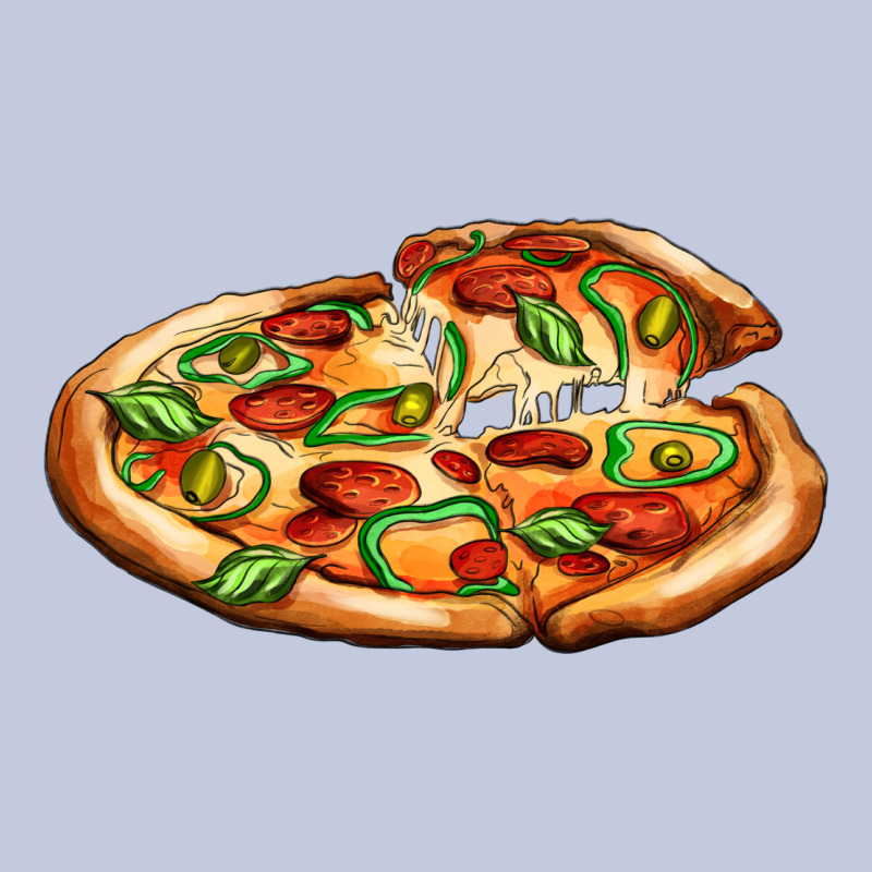 Big Pizza Long Sleeve Tee by AdoDesignShop | Teevron