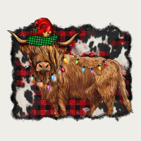 Christmas Highland Cow Zipper Hoodie | Teevron