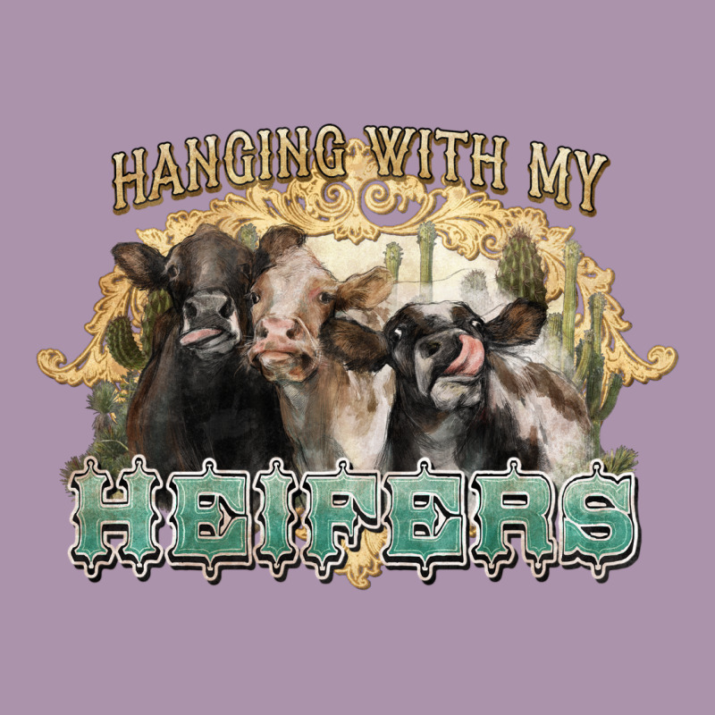 Hanging With My Heifers Heavyweight Hoodie by NancyCooperArtShop | Teevron