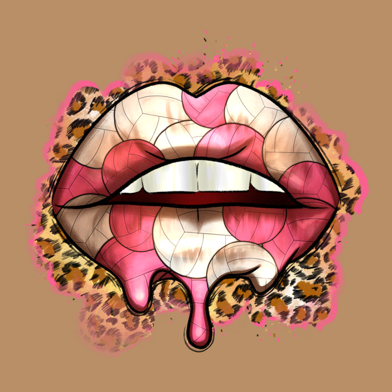 Volleyball Lips Vintage Hoodie by Zillion Design Studio | Teevron