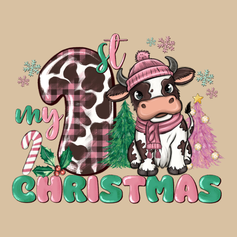 My First Christmas Cow Heavyweight Hoodie by MaliasSmallBusiness | Teevron