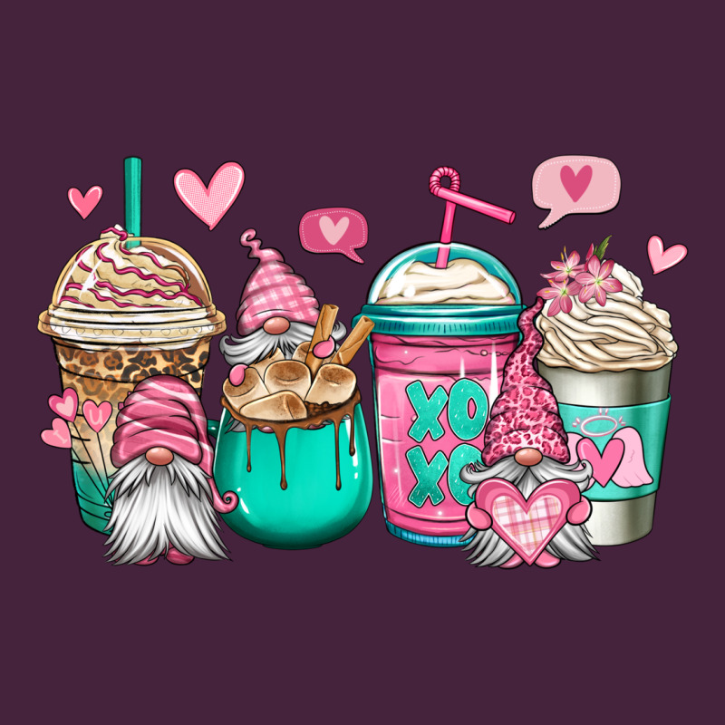 Valentines Day Gnomes Coffee Cups Long Sleeve Tee by Jasminsmagicworld | Teevron