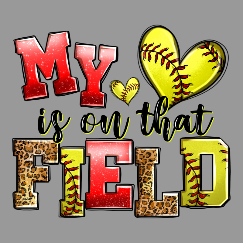 My Heart Is On That Field Softball Vintage Hoodie by Zillion Design Studio | Teevron