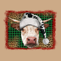 Christmas Cow With Background Vintage Hoodie | Teevron
