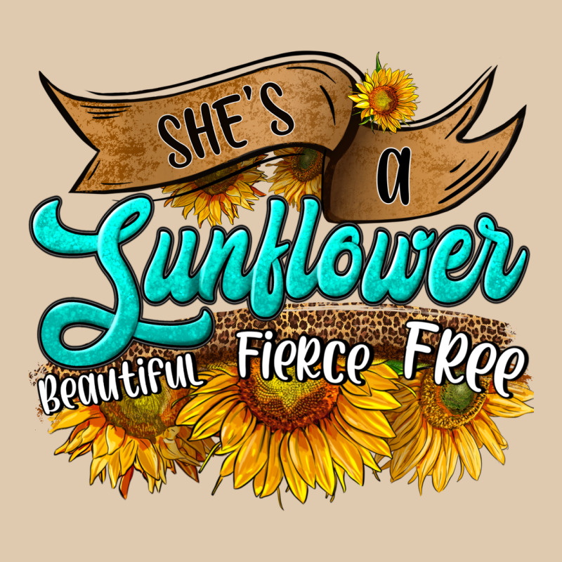 She's A Sunflower Beautiful Fierce Free Heavyweight Sweatshirt by HRA Design Shop | Teevron