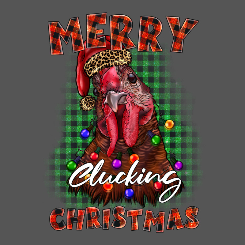 Merry Clucking Christmas Rooster Zipper Hoodie by BarkalooDesign | Teevron